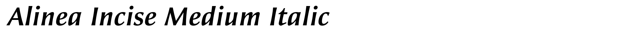 Alinea Incise Medium Italic image